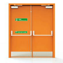 2hr Firerated Door Fire Resistant Industrial Double Metal Doors